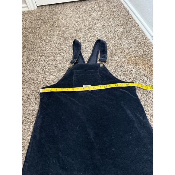 Vtg Y2k Cherry Stix Corduroy Black Overall Dress Womens Sz S Cottagecore Boho - Picture 6 of 7